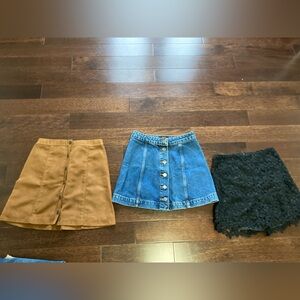 Stylish Women's Skirt Collection - Tan, Blue, Black top shop hollister